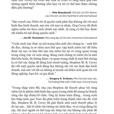 The Speed Of Trust - Sức Mạnh Của Niềm Tin