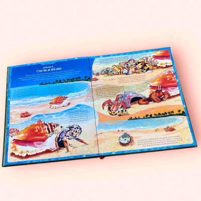 Sách cho bé - Vòng Quanh Thế Giới Cùng Mẹ Thiên Nhiên - Sách tranh, bìa cứng, khổ lớn - Dành cho bé từ 4 tuổi