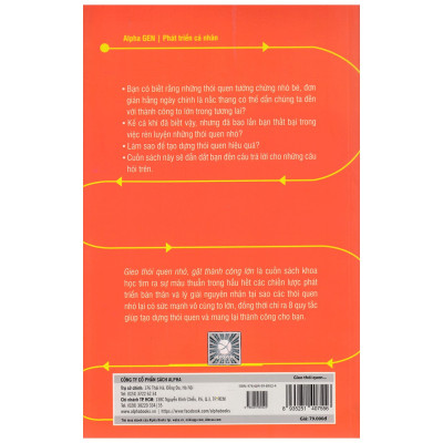 Gieo Thói Quen Nhỏ, Gặt Thành Công Lớn