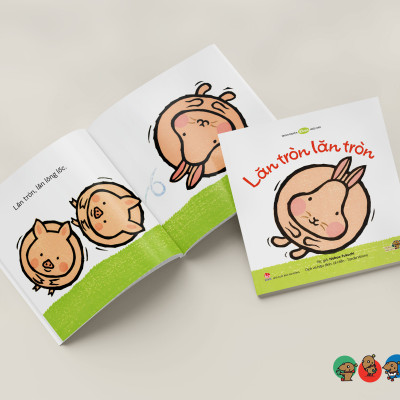 Truyện Ehon bé 1-2-3 tuổi - Lăn tròn, lăn tròn