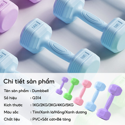 Tạ Tập Tay Nhựa 314 - 3KG cao cấp tập tay tại nhà ( hàng nhập khẩu)