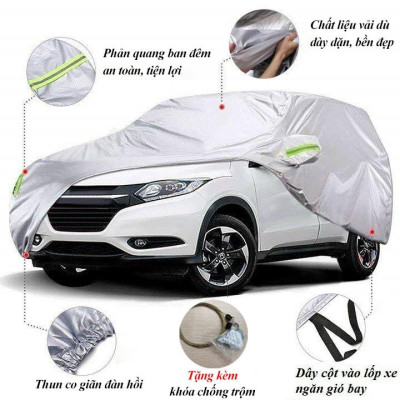 Bạt phủ xe ô tô Toyota Corolla Cross chất liệu vải dù oxford cao cấp, áo trùm xe ô tô 5 chỗ corolla cross 