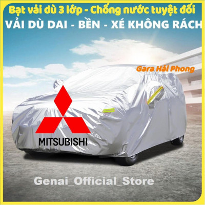 Bạt Phủ Ô Tô Vải Dù Mitsubishi Mirage, Xpander, Attrage, Pajero, Trition, Outlander chống nóng, chống nước