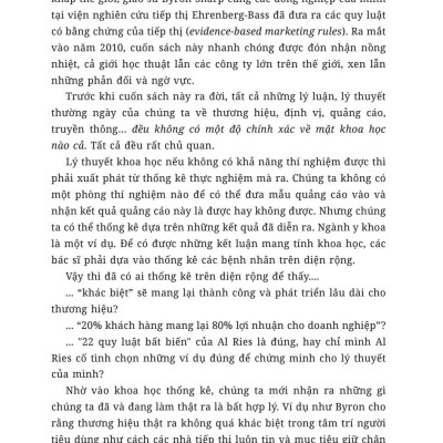 Quảng Cáo Không Nói Láo - Sự Thật Về Quảng Cáo Dưới Góc Nhìn Khoa Học, Toàn Diện Và Thực Tiễna
