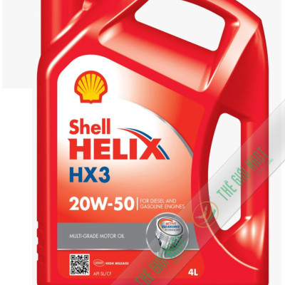 Nhớt xe ô tô cao cấp Shell Helix HX3 20W50 4L