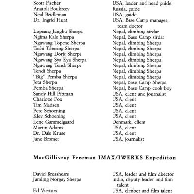 Into Thin Air: A Personal Account of the Mt. Everest Disaster