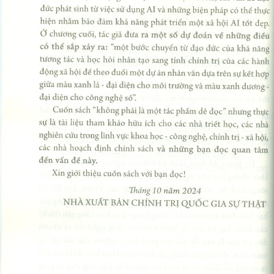 Đạo đức trí tuệ nhân tạo nguyên tắc, thách thức và cơ hội (Sách tham khảo) - bản in 2025