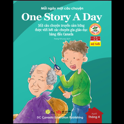 One Story A Day - Sách song ngữ cho bé, 12 cuốn truyện - 365 câu chuyện phát triển trí tuệ và nuôi dưỡng tâm hồn - Tặng kèm file nghe & note từng vựng