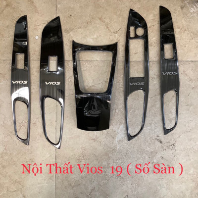 Bộ ốp trang trí nội thất TOYOTA VIOS 2021 van titan cao cấp, bộ 5 chi tiết