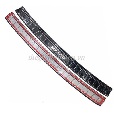 BỘ SẢN PHẨM Nẹp bước chân và ốp chống trầy cốp Kia Soluto - Mẫu Titan