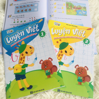 Sách- Combo  2 cuốn Sách Luyện Viết Tiền Tiểu Học quyển 1 và 2 (Hành trang cho bé vào Lớp 1)