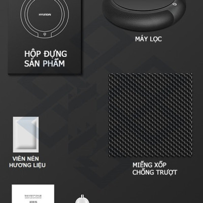 Máy khử mùi, lọc không khí Hyundai trong ô tô HY-12