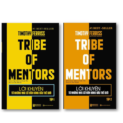 BIZBOOKS - Bộ 2 Cuốn Sách Lời Khuyên Từ Những Nhà Cố Vấn Hàng Đầu Thế Giới – Tribe Of Mentor (Tập 1 + Tập 2)– MinhAnBooks