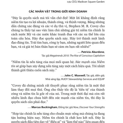 The Speed Of Trust - Sức Mạnh Của Niềm Tin