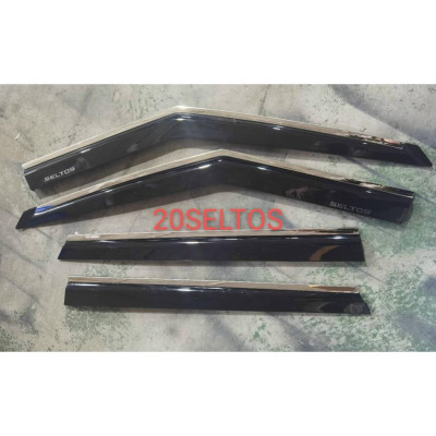 Vè che mưa xe Kia Seltos 2020- 2021- 2022 chỉ Inox và nhựa đen cao cấp