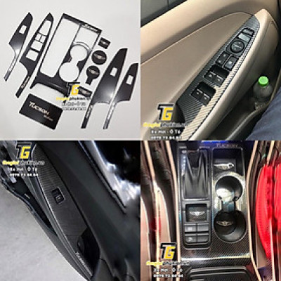 Ốp nội thất vân Carbon cho Hyundai Tucson Cao cấp