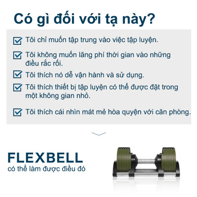 Nuobell flexbell - 01 quả tạ tay 20kg/ 02 quả tạ tay 40kg (10 cấp điều chỉnh trọng lượng) tập gym tập thể dục tập tạ tập luyện cơ bắp.