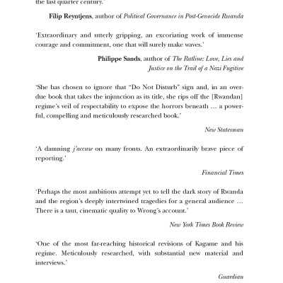 Do Not Disturb: The Story Of A Political Murder And An African Regime Gone Bad