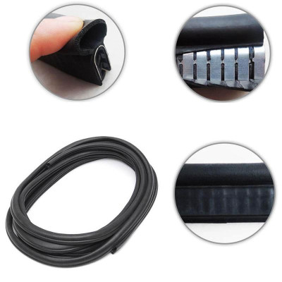 Gioăng Chữ U Có Rãnh Khí - Gioăng Cửa, Cốp Xe mazda, hyundai, Kia, Xe Tải, Tủ Điện, Tủ Sắt