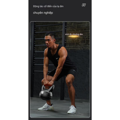 Tạ Bình Vôi tập gym 12kg, Tạ Ấm chất liệu nhựa PE bọc bê tông là dụng cụ lý tưởng cho các buổi luyện tập gym hiệu quả và thuận tiện ngay trong nhà.