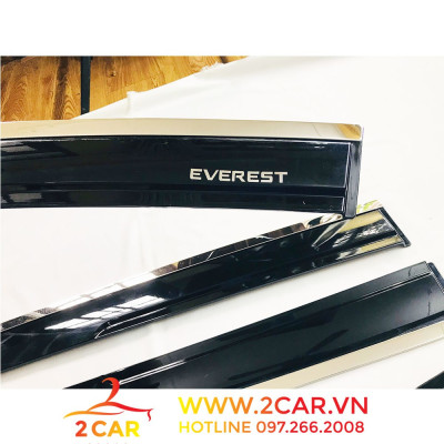 Vè che mưa Xe Ford Everest 2023, 2017-2021 Chỉ inox cao cấp