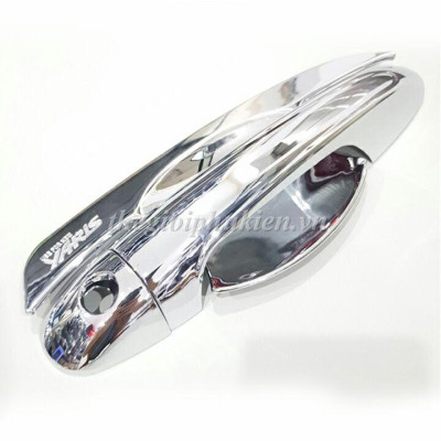 Bộ ốp tay nắm, hõm cửa xe Toyota Yaris 2019 mạ Crom