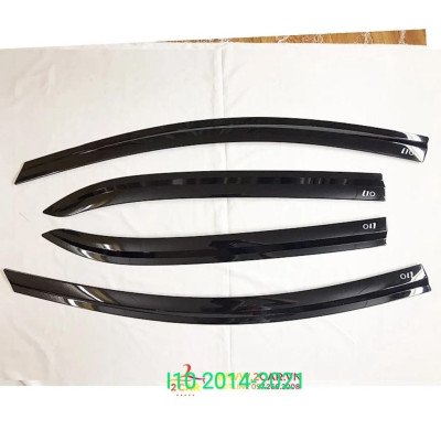 Vè Che Mưa Xe Hyundai i10 2022- 2023 Cao cấp, Bản Sedan nhựa đen bóng, che mưa che nắng khi xuống kính