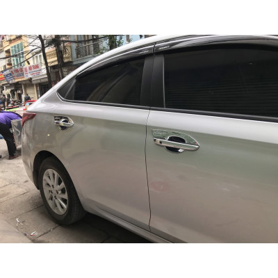 Ốp hõm cửa, chén cửa xe Hyundai Accent 2018- 2020- 2021- 2022, mạ crom cao cấp