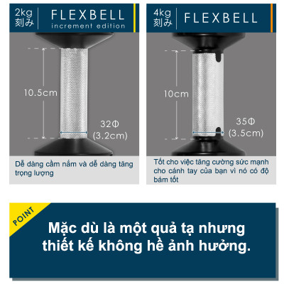 Nuobell flexbell - 01 quả tạ tay 20kg/ 02 quả tạ tay 40kg (10 cấp điều chỉnh trọng lượng) tập gym tập thể dục tập tạ tập luyện cơ bắp.
