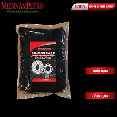 Mỡ Bôi Trơn MiennamPetro Sinogrease Lithium Hybrid Heavy NLGI2.5 1KG Đa Dụng và Kháng Nước Chất Lượng Cao Dùng Cho Ô Tô