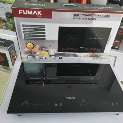 Bếp Từ Đôi Fumak FM-IC2000 Mặt kính cường lực, hệ thống cảm ứng, công suất 4000W - Hàng Chính Hãng