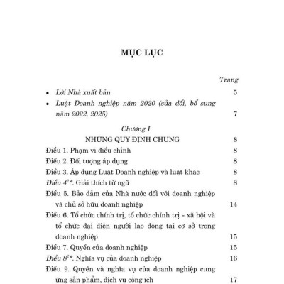 Luật Doanh nghiệp năm 2020 (sửa đổi, bổ sung năm 2022, 2025)