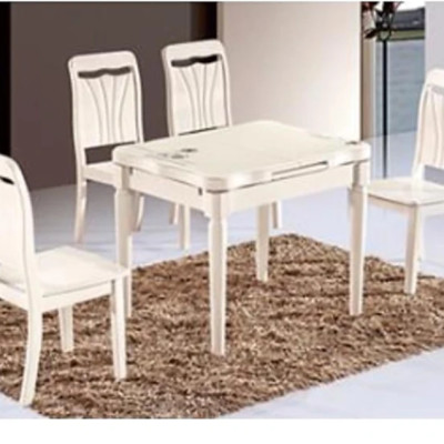 Bộ Bàn Ăn Thông Minh Mặt Kính Tundo HHP-BBA892-12 Cao Cấp