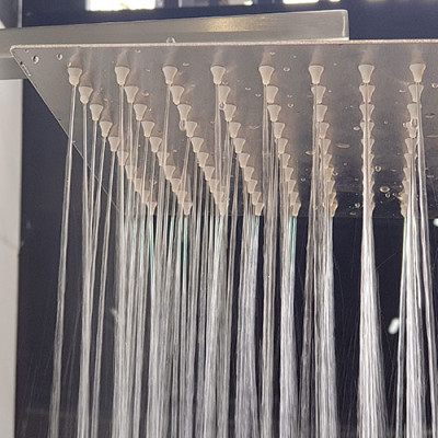 Đài sen tắm Inox SUS 304 Eurolife vuông EL-DSV20 (Trắng vàng)