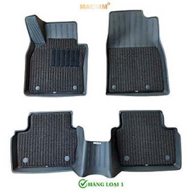 Thảm lót sàn ô tô 2 lớp cao cấp dành cho xe Mazda 3 2020-2024+ nhãn hiệu Macsim 3w chất liệu TPE