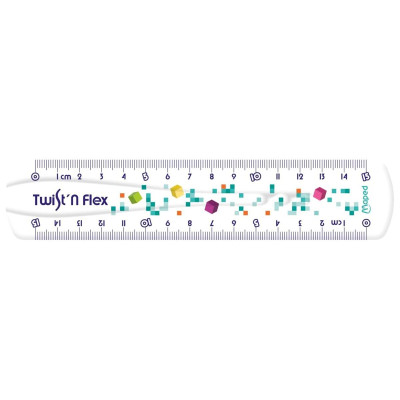 Bộ 3 Thước Học Sinh Cuộn Mềm Pixel Party - Maped 981835