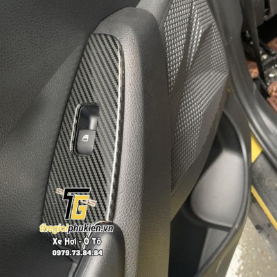 Ốp nội thất Kia Seltos 5 chi tiết vân Carbon