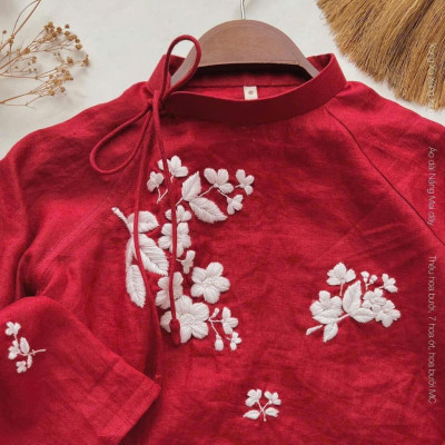 Rập giấy A0 áo dài gài nút 1 bên - bản vẽ- chỉ rập áo