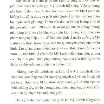 Một Số Vấn Đề Chính Trị Nổi Bật Của Khu Vực Mỹ Latinh Hiện Nay (Sách chuyên khảo)