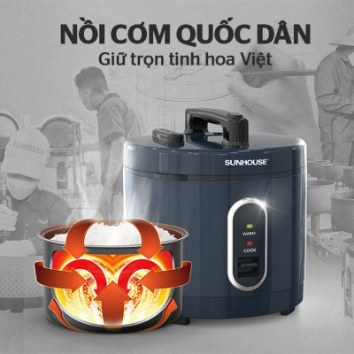 Nồi Cơm Điện 3L Sunhouse SHD8309 - Hàng Chính Hãng