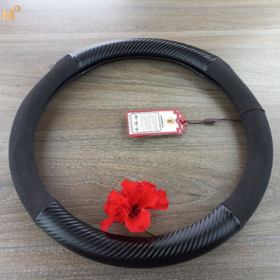 Bọc vô lăng cao cấp Macsim mã 8771 màu đen + cacbon