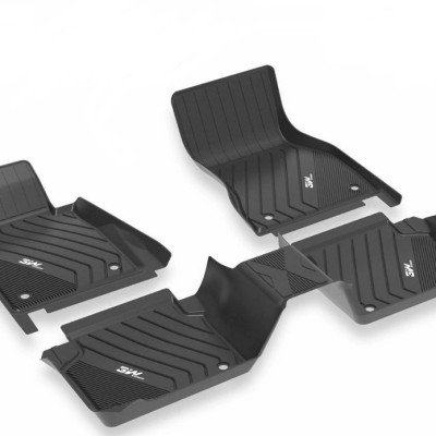 Thảm lót sàn xe ô tô BMW 520i/528i/530i 2016- đến nay nhãn hiệu Macsim 3W - chất liệu nhựa TPE đúc khuôn cao cấp - màu đen