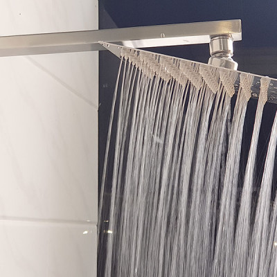 Đài sen tắm Inox SUS 304 Eurolife vuông EL-DSV20 (Trắng vàng)