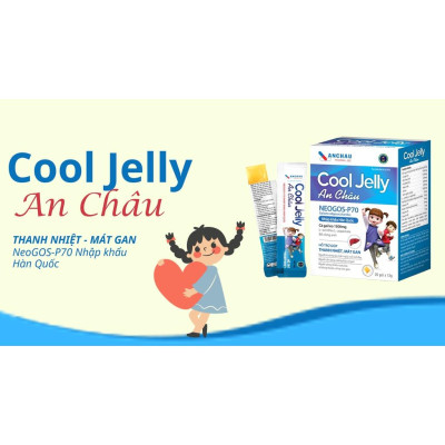 Thạch cool-jelly Dược Phẩm An Châu hỗ trợ thanh nhiệt bảo vệ gan hạn chế tác hại của rượu bia hộp 20 gói 
