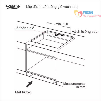 Bếp từ đôi Chefs EH-DIH32A - Hàng chính hãng