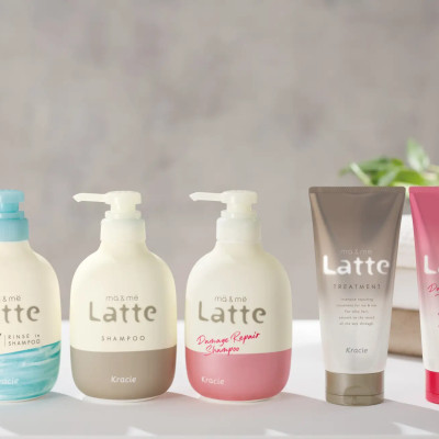 Dầu Gội Phục Hồi Tóc Hư Tổn Dành Cho Cả Gia Đình Ma & Me Kracie Ma & Me Latte Damage Repair Conditioner 490ml