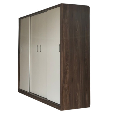 Tủ Áo Cửa Lùa 2m Gỗ MDF Melamine Cánh Trắng