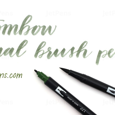 Bút lông cọ hai đầu Tombow ABT Dual Brush Pen - Brush/ Bullet - Red (905)