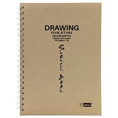 Sổ Vẽ Lò Xo B5 30 Tờ - Drawing Five Stars - Space Art 8662