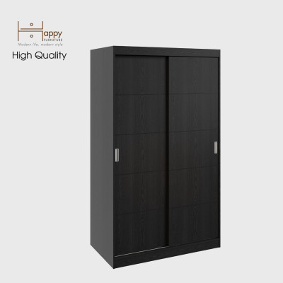 HAPPY FURNITURE , Tủ treo quần áo cửa lùa - RUNI , TCL_005 , 120cm x 60cm x 203cm